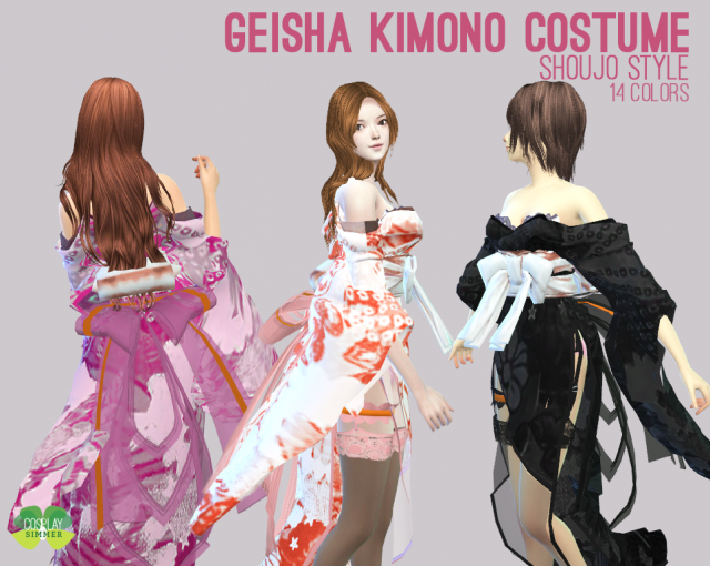 The Sims 4 - Geisha Kimono Costume