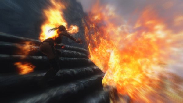 Вихрь огня! Велена дерётся с драконом.