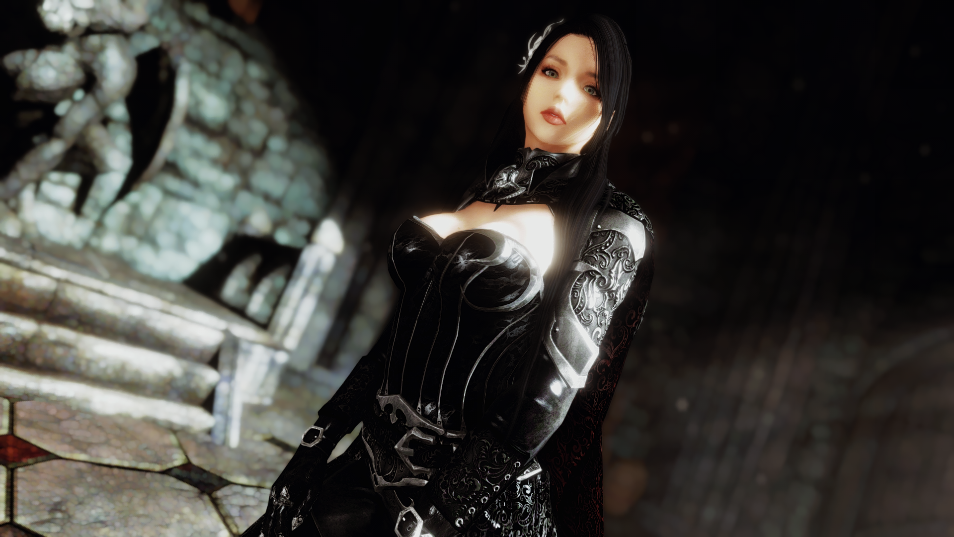 Lustmord Vampire Armor - SSE CBBE BodySlide (with Physics) и LE Rus