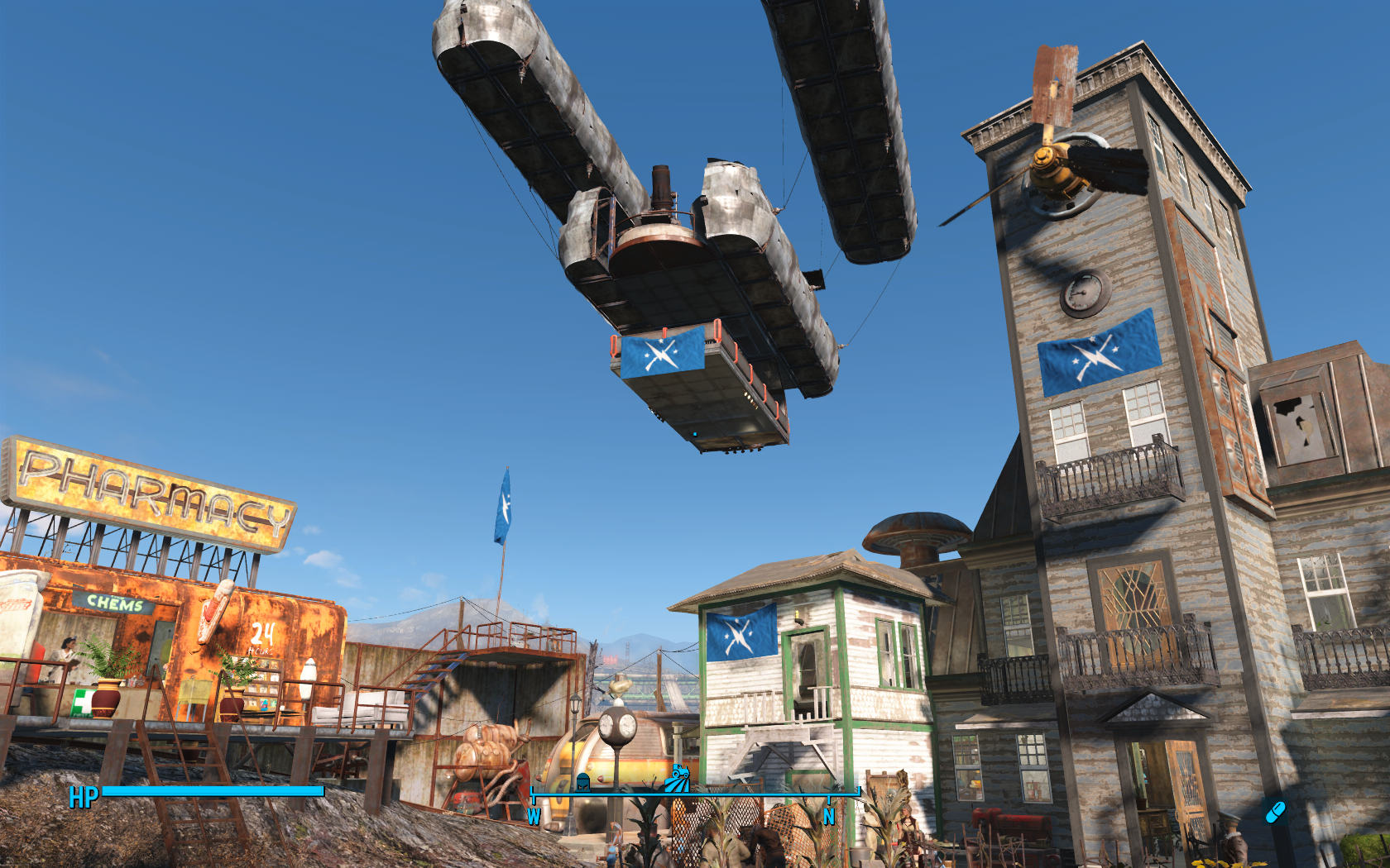 Fallout 4 бетонные дома фото 21