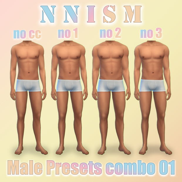 NNISM Male Body Presets Combo 01 (22.09.2020). 