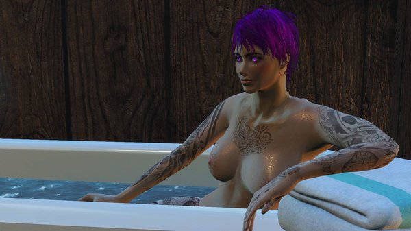 Ева в ванной.. Fallout-4 (Сборка 6.4)