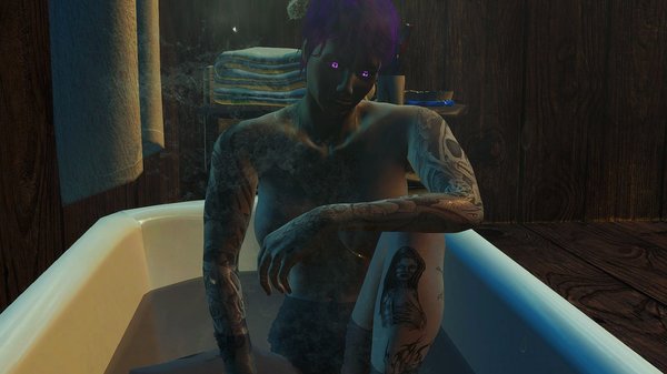 Ева в ванной... Fallout-4 (Сборка 6.5)