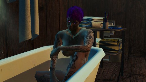 Ева отмокает в ванной ) Fallout-4 (Сборка 6.4)
