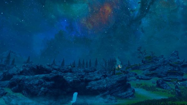 Ночной пейзаж.. SkyrimSE (сборка 6.0)