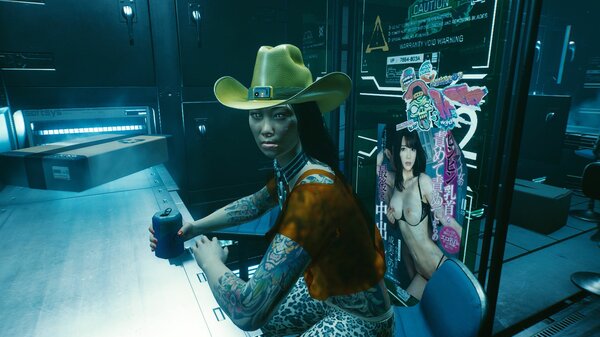Девчинка в баре.. Cyberpunk 2077