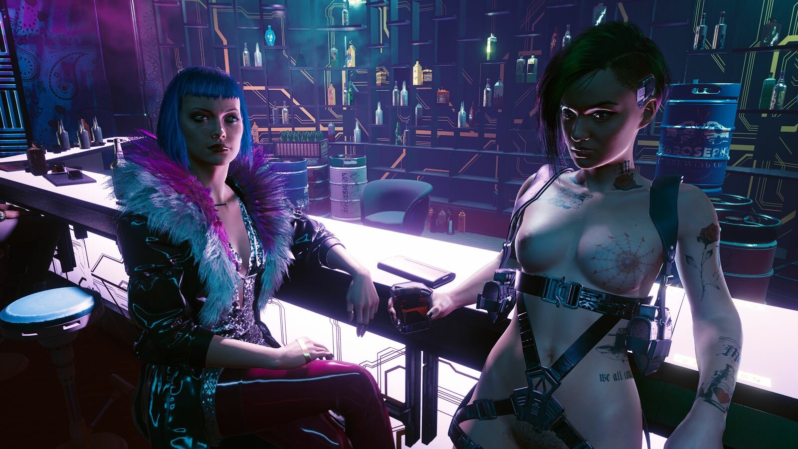Джуди и Эвелен.. Cyberpunk 2077