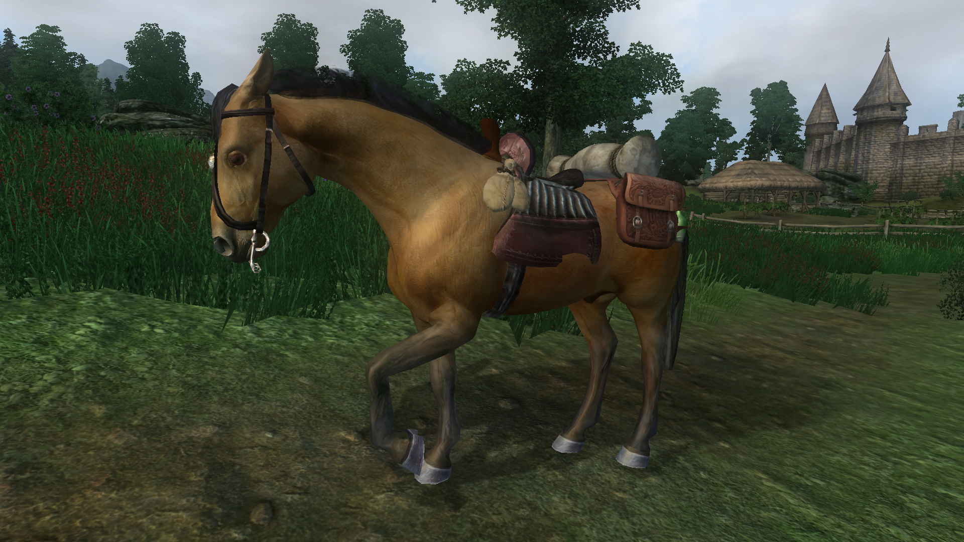 Simple Horse Utilities - Saddlebags and Follow-Wait Commands Rus