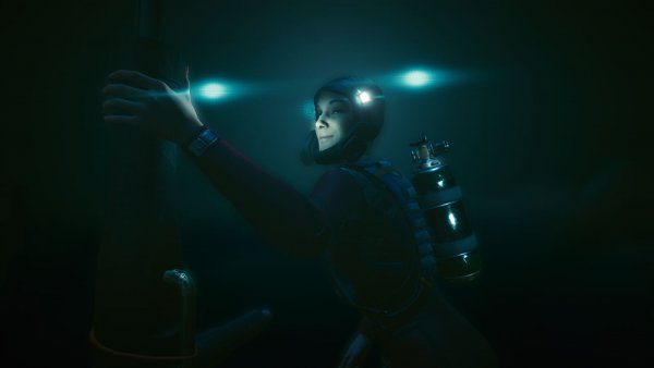 Джуди под водой.. Cyberpunk 2077