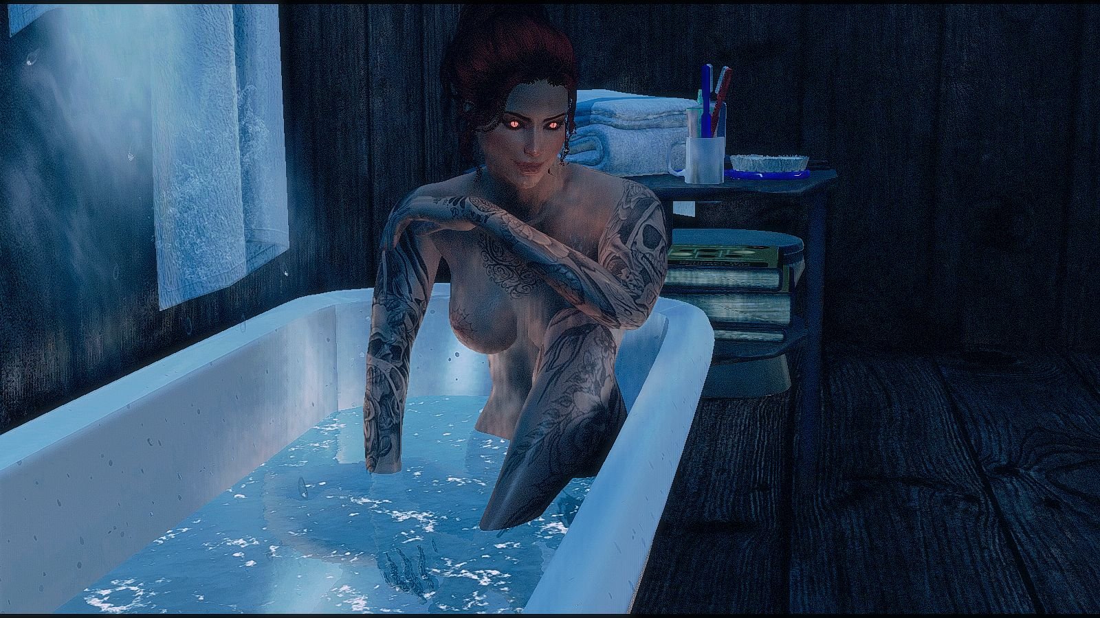 Вамп отмокает в ванне.. Fallout-4 (Сборка 7.5)