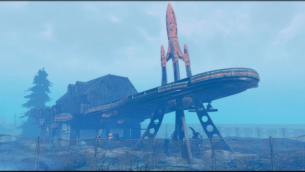 Красная Ракета на Харборе.. Poselenia Windfire Fallout-4