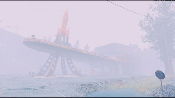 Красная Ракета в тумане.. Poselenia Windfire Fallout-4