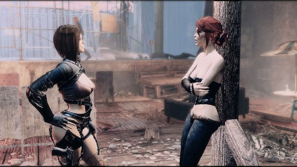 Нора забирает Кейт из "Боевой зоны". Fallout-4 (Сборка 8.5)