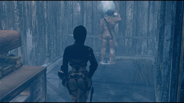 NORA в очереди в душ.. Fallout-4 (Сборка 8.5)