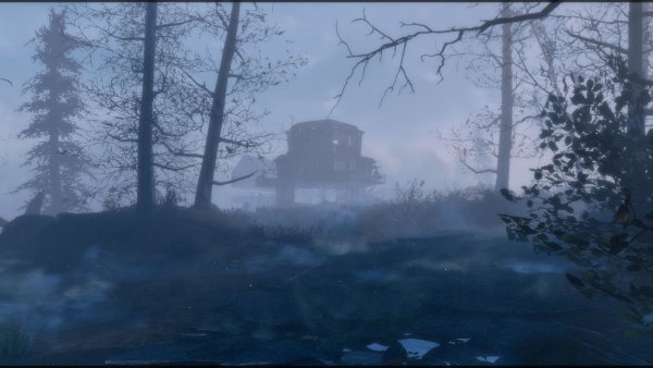 Хижины в тумане.. Poselenia Windfire Fallout-4