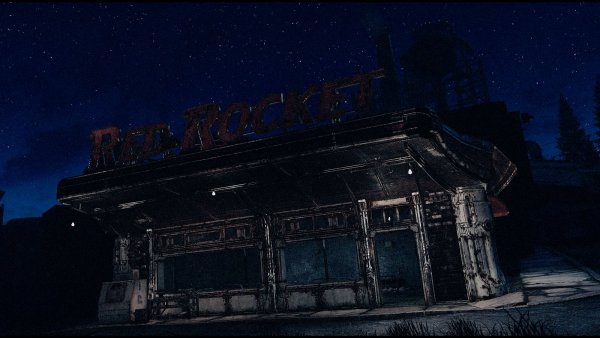 RedRocket вблизи с Корвегой.. Poselenia Windfire Fallout-4