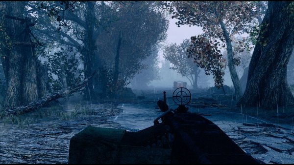 Дождливый пейзаж.. Fallout-4 (Сборка 9.0)