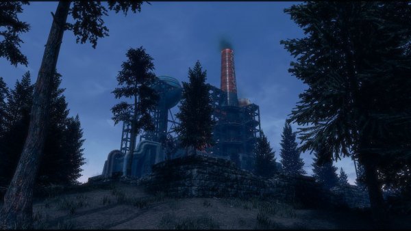 Вид на завод Корвега.. Fallout-4 (Сборка 9.0)