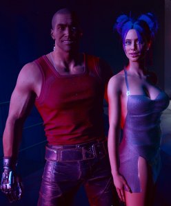 Cyberpunk 2077 Ви и Ривер отдыхают в клуба Райот