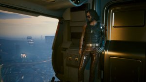 Джони смотрит на город.. Cyberpunk 2077 глазами Windfire