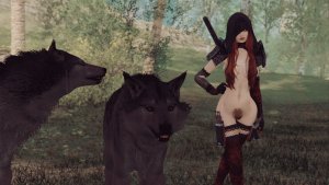 Элли и волки. SKYRIM AE (Сборка 16)