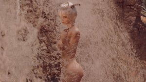 Лина под водопадом. SKYRIM AE (Сборка 16)