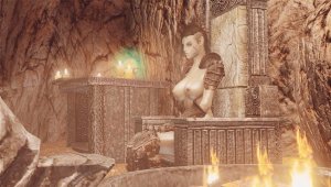 Мирроя на троне драугра. SKYRIM AE (Сборка 16)