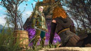 Ведьма у ног Геральта. Ведьмак III (сборка Торна)