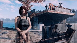 Поселенка на посту.. Poselenia Windfire Fallout-4