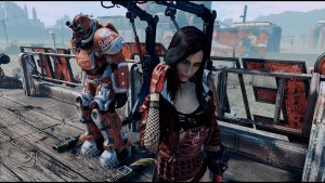 На крыше Ракеты в Ядер-мире. Fallout-4 (Сборка 11)