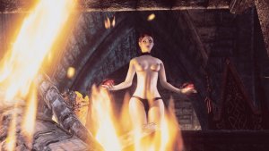 Элли возле камина.. SKYRIM AE (Сборка 16)